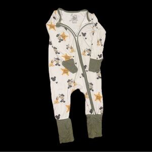 VINTAGE Sheriff Mickey Kids One Piece - White and Green